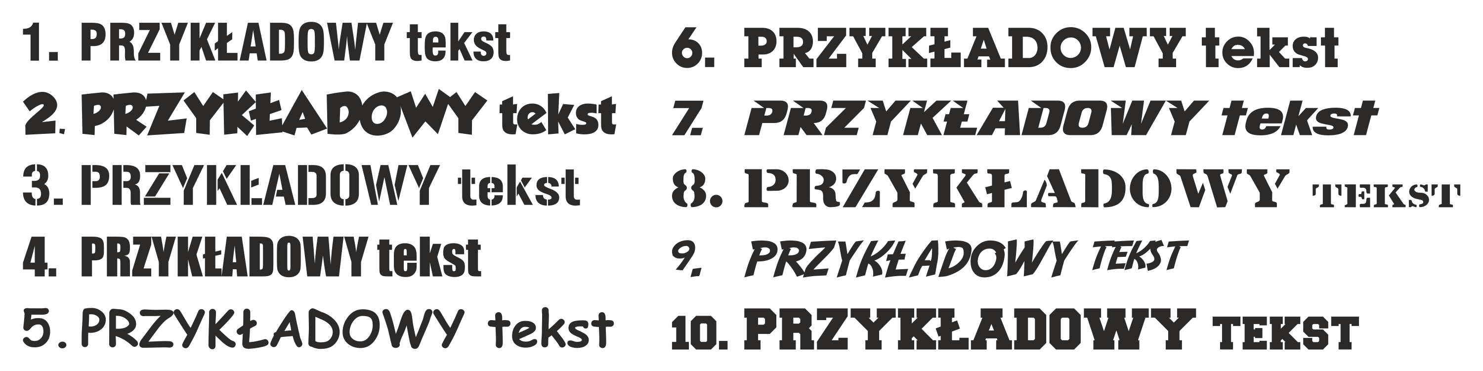 Wzornik czcionek
