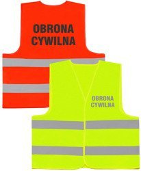 OBRONA CYWILNA kamizelka odblaskowa