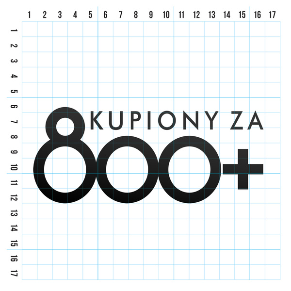 Kupiony za 800+ odblaskowa naklejka - czarna