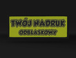 Naszywka odblaskowa z własnym napisem lub logo