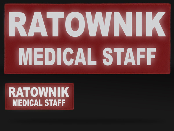 RATOWNIK MEDICAL STAFF zestaw naszywek odblaskowych