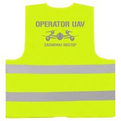 Operator drona 2 kamizelka odblaskowa żółta neonowa