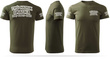 Koszulka T-shirt z własnym nadrukiem - zieleń wojskowa