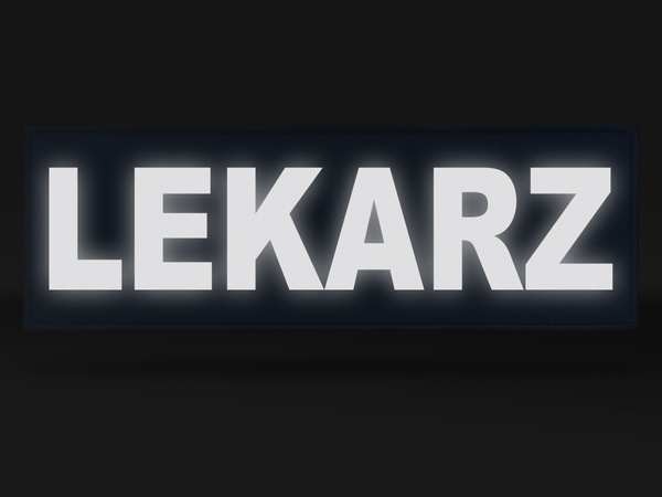 LEKARZ naszywka odblaskowa