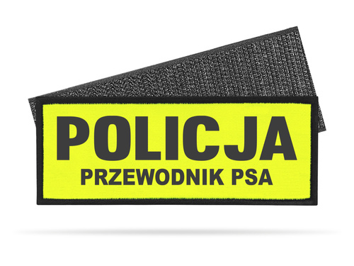POLICJA PRZEWODNIK PSA naszywka odblaskowa