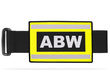 Odblaskowa opaska szybkiego rozpoznania nadruk ABW (Agencja Bezpieczeństwa Wewnętrznego)