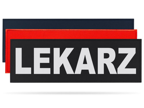 LEKARZ naszywka odblaskowa