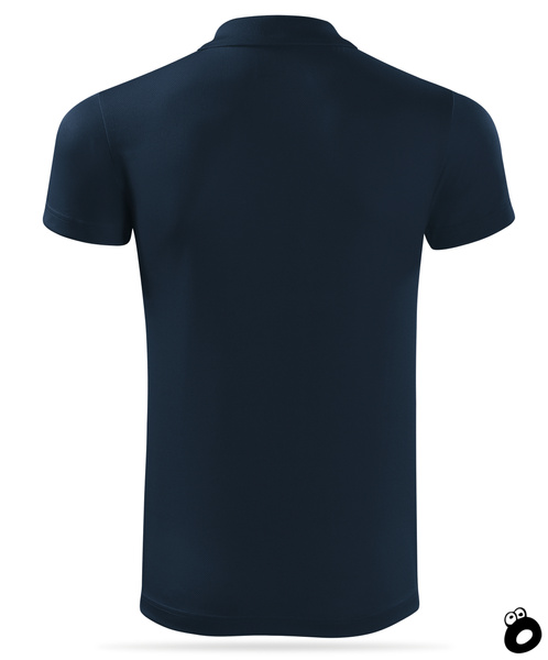 Zestaw 3 sztuk termoaktywnych koszulek męskich polo - kolor granatowy