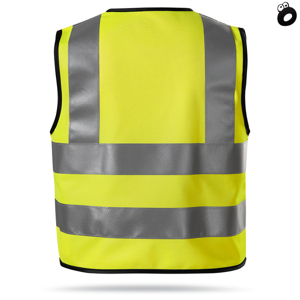 Kamizelka odblaskowa dla dzieci, kolor żółty neonowy, wzrost 116 - 140 cm