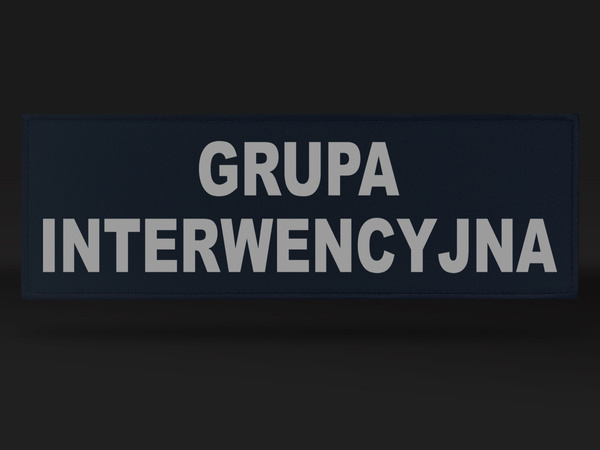 GRUPA INTERWENCYJNA emblemat odblaskowy