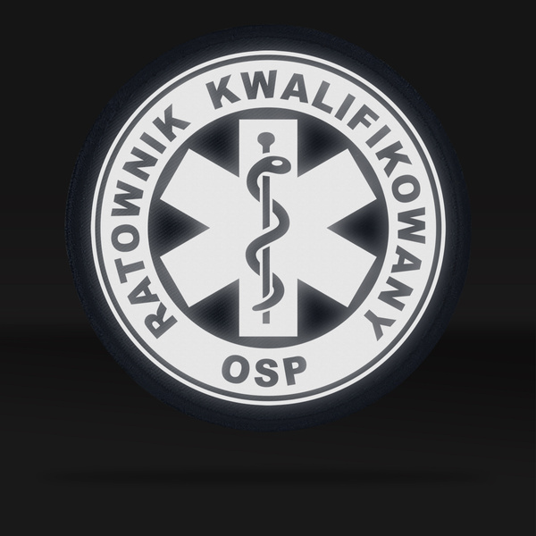RATOWNIK KWALIFIKOWANY OSP naszywka odblaskowa 