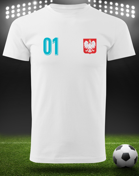 Bawełniana koszulka męska T-shirt z TWOIM NAPISEM I NUMEREM