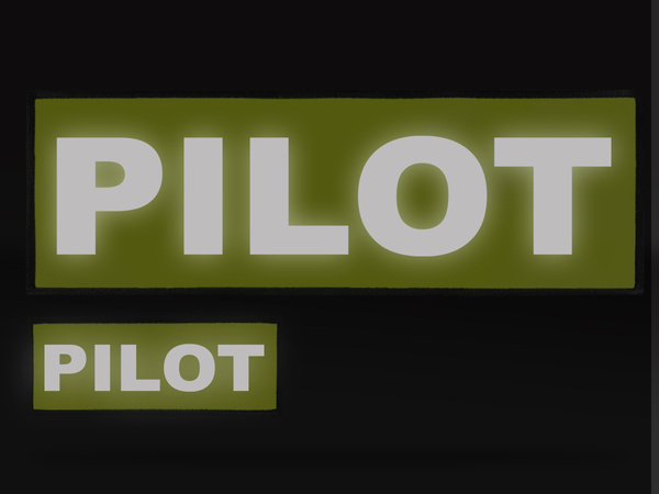 PILOT zestaw naszywek odblaskowych