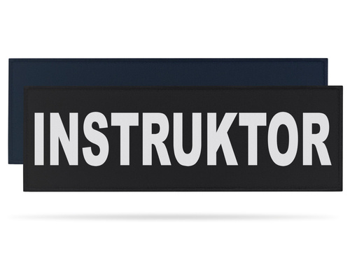 INSTRUKTOR naszywka odblaskowa