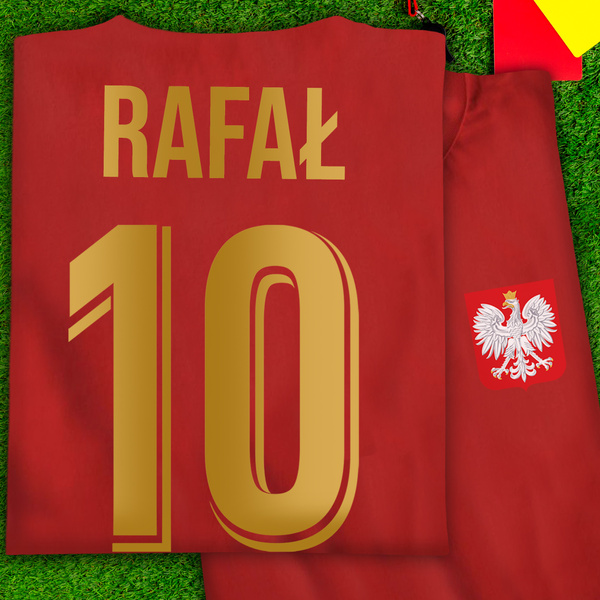 Bawełniana koszulka męska T-shirt z TWOIM NAPISEM I NUMEREM