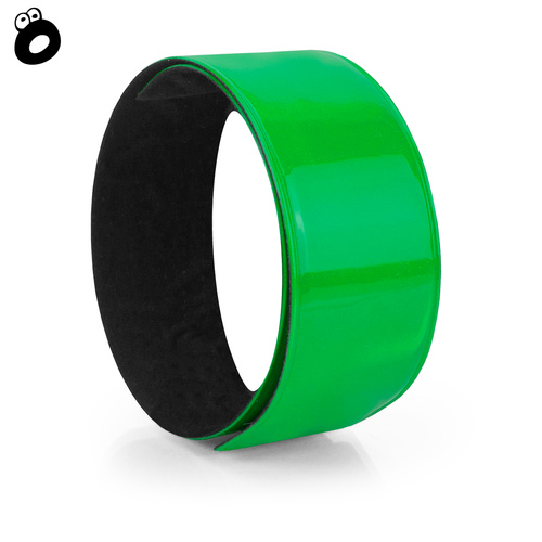 Odblaskowa opaska samozaciskowa - kolor zielony