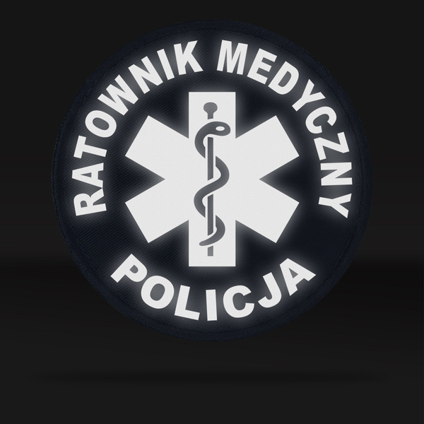 RATOWNIK MEDYCZNY POLICJA emblemat odblaskowy 