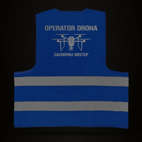 Kamizelka odblaskowa nadruk OPERATOR DRONA wz. 3