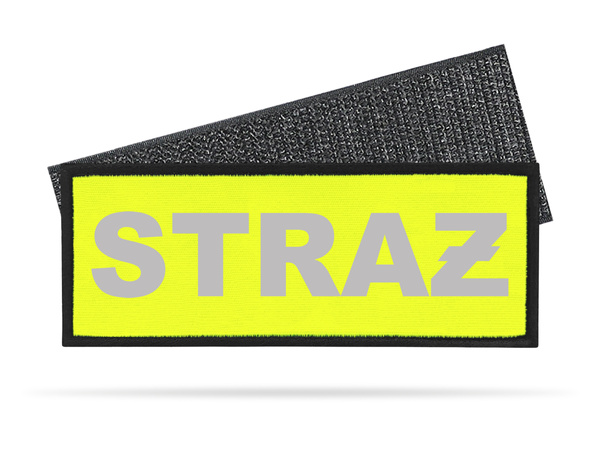 STRAŻ naszywka odblaskowa