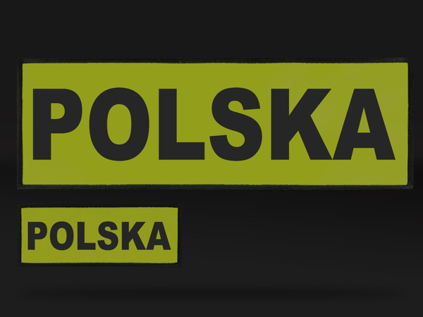 POLSKA zestaw naszywek odblaskowych
