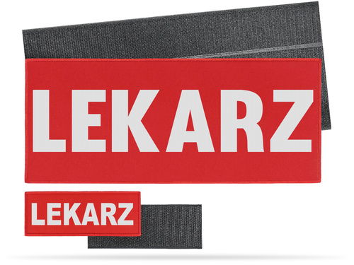 LEKARZ zestaw naszywek odblaskowych