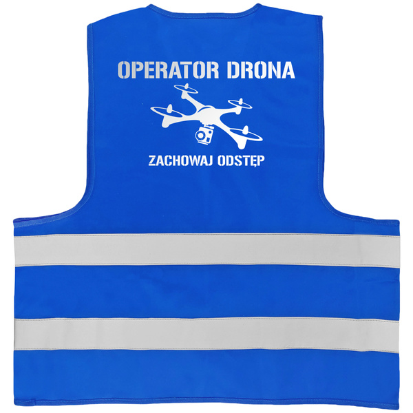 Kamizelka odblaskowa nadruk OPERATOR DRONA wz. 4