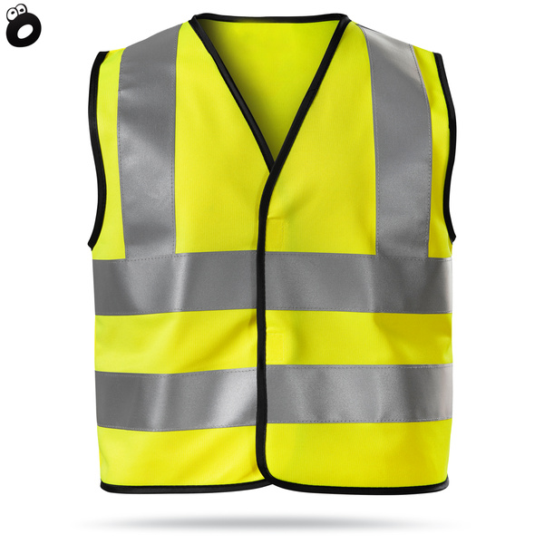 Kamizelka odblaskowa dla dzieci, kolor żółty neonowy, wzrost 116 - 140 cm