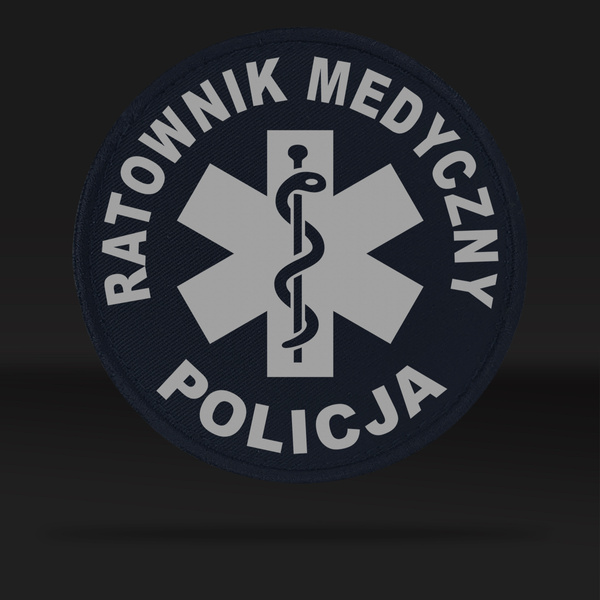 RATOWNIK MEDYCZNY POLICJA emblemat odblaskowy 