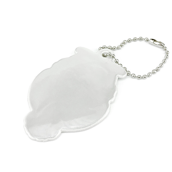 Zawieszka odblaskowa na łańcuszku - SOWA KOLOROWA