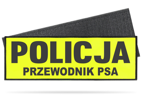 POLICJA PRZEWODNIK PSA naszywka odblaskowa