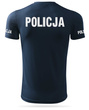 Granatowa koszulka termoaktywna nadruk POLICJA