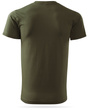 Zieleń wojskowa męska koszulka T-shirt z własnym nadrukiem