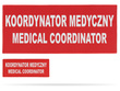 KOORDYNATOR MEDYCZNY MEDICAL COORDINATOR zestaw naszywek odblaskowych