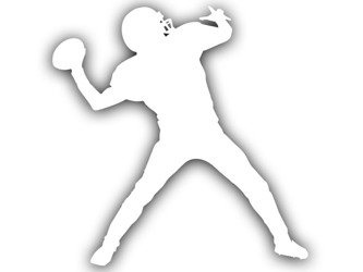 FOOTBALL odblaskowa naklejka na auto srebrna