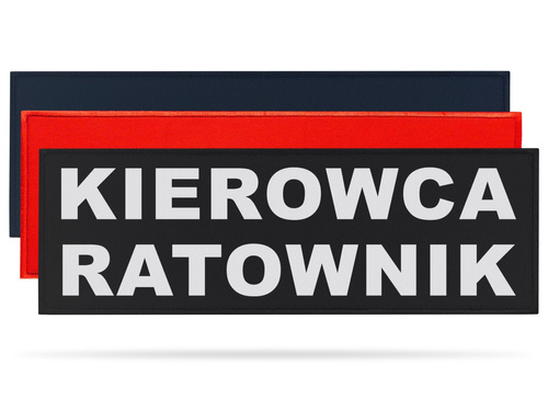 KIEROWCA RATOWNIK naszywka odblaskowa