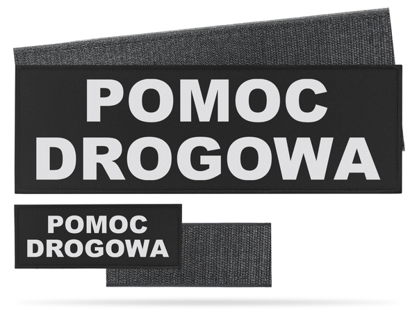 POMOC DROGOWA zestaw naszywek odblaskowych