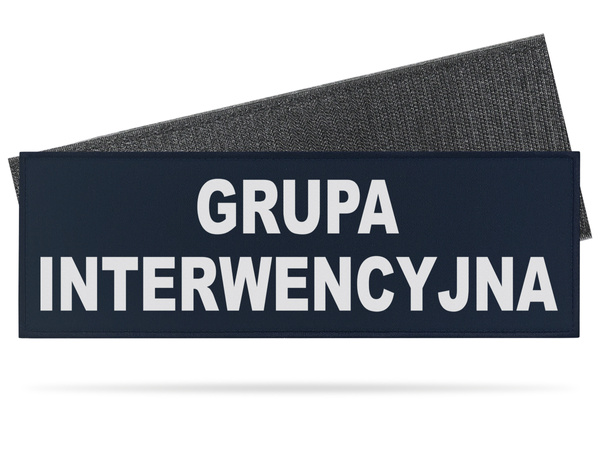 GRUPA INTERWENCYJNA emblemat odblaskowy