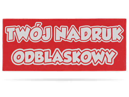 Naszywka odblaskowa z własnym napisem lub logo