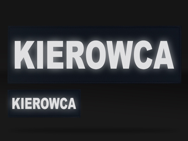 KIEROWCA zestaw emblematów odblaskowych