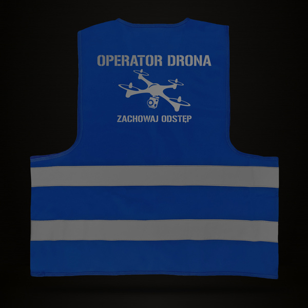 Kamizelka odblaskowa nadruk OPERATOR DRONA wz. 4