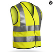 Kamizelka odblaskowa dla dzieci, kolor żółty neonowy, wzrost 116 - 140 cm