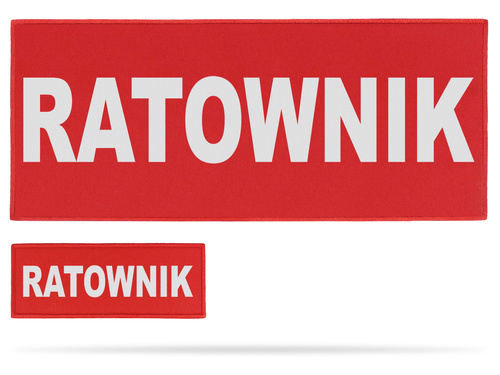 RATOWNIK zestaw naszywek odblaskowych