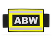 Odblaskowa opaska szybkiego rozpoznania nadruk ABW (Agencja Bezpieczeństwa Wewnętrznego)