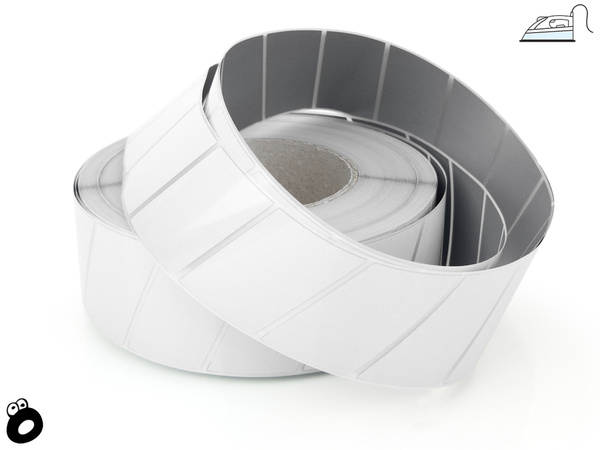 Odblaskowa taśma do wprasowania srebrna skos szeroki 5 cm / 10 mb.