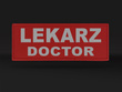 LEKARZ DOCTOR naszywka odblaskowa