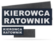 KIEROWCA RATOWNIK zestaw emblematów odblaskowych