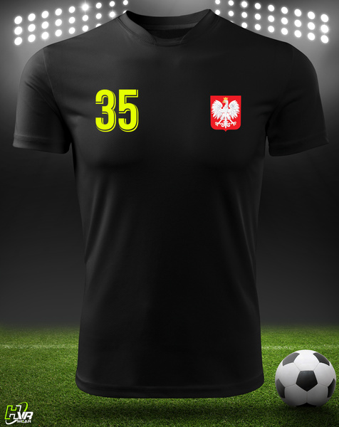 Sportowa koszulka termoaktywna T-shirt z TWOIM NAPISEM I NUMEREM