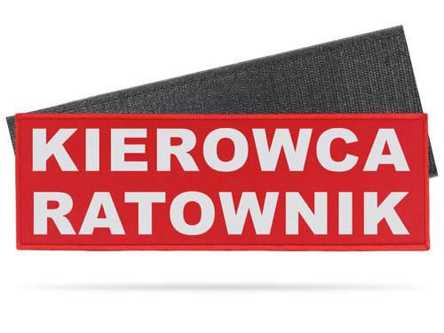 KIEROWCA RATOWNIK naszywka odblaskowa