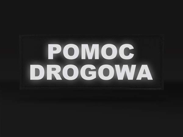 POMOC DROGOWA naszywka odblaskowa