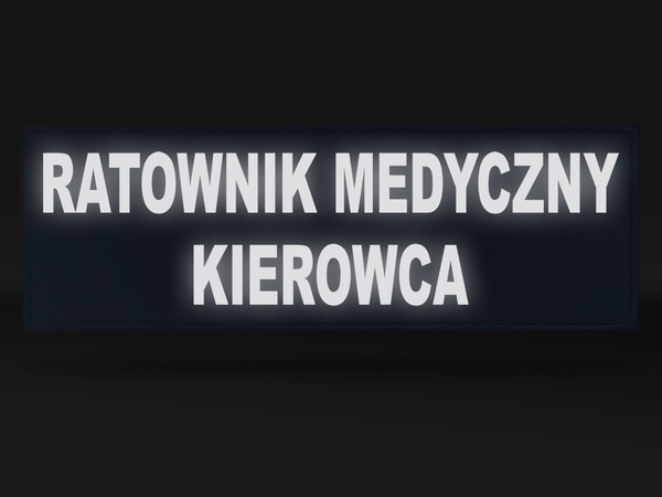 RATOWNIK MEDYCZNY KIEROWCA emblemat odblaskowy